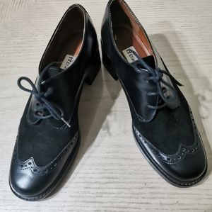 Etienne Aigner Platform Retro Saddle Shoes